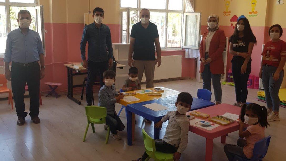 Devam Eden Yüz Yüze Eğitimin 2. Haftasında Veysel Karani Bölgesindeki Okullara Ziyaret Gerçekleştirildi...