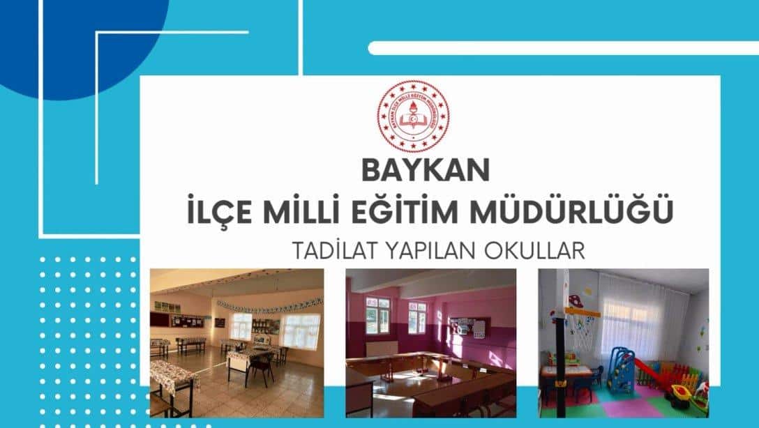 2024/2025 Eğitim Öğretim Yılında Tadilat Yapılan Okullarımız